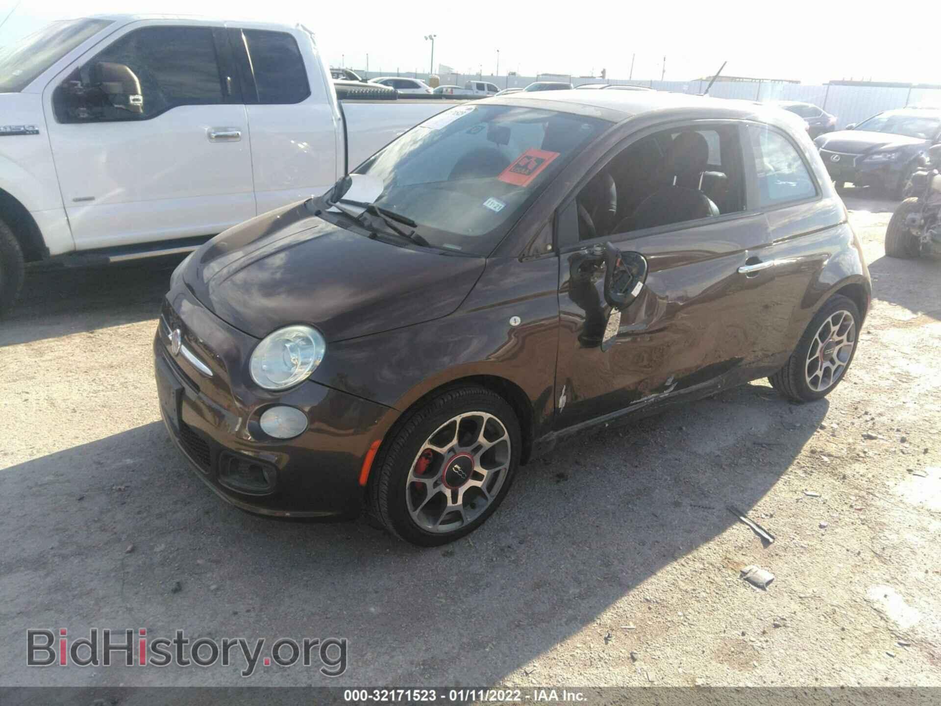 2012 FIAT 500 - VIN: 3C3CFFBR5CT121337 - Фото 2