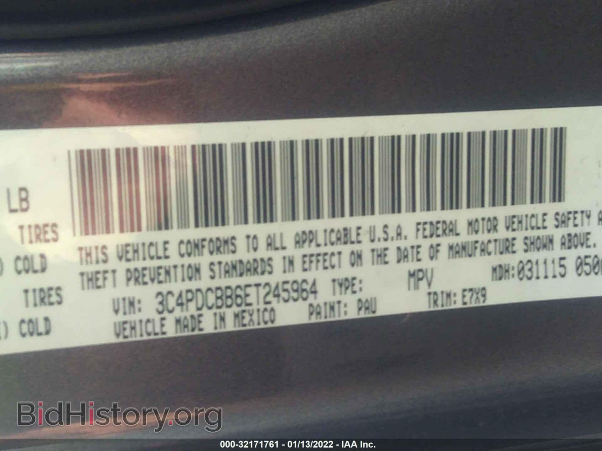 2014 DODGE JOURNEY - VIN: 3C4PDCBB6ET245964 - Photo 9
