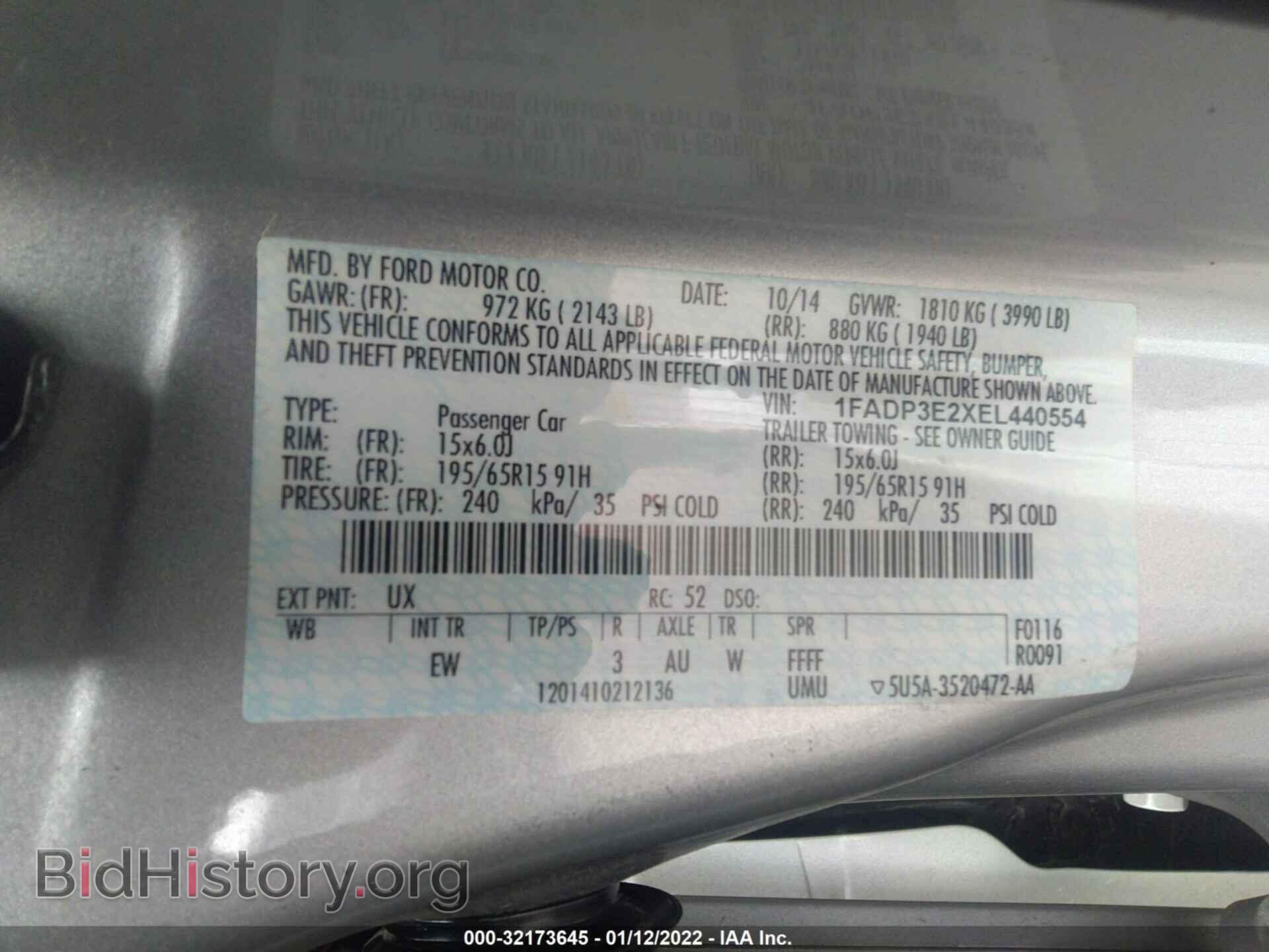 2014 FORD FOCUS - VIN: 1FADP3E2XEL440554 - Photo 9