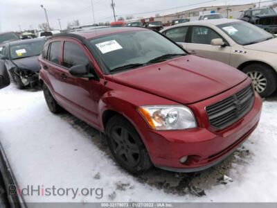 2007 Dodge CALIBER SXT, red — VIN 1B3HB48B77D151528, IAAI