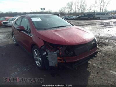 2012 Chevrolet VOLT, красный — VIN 1G1RD6E42CU103405, IAAI