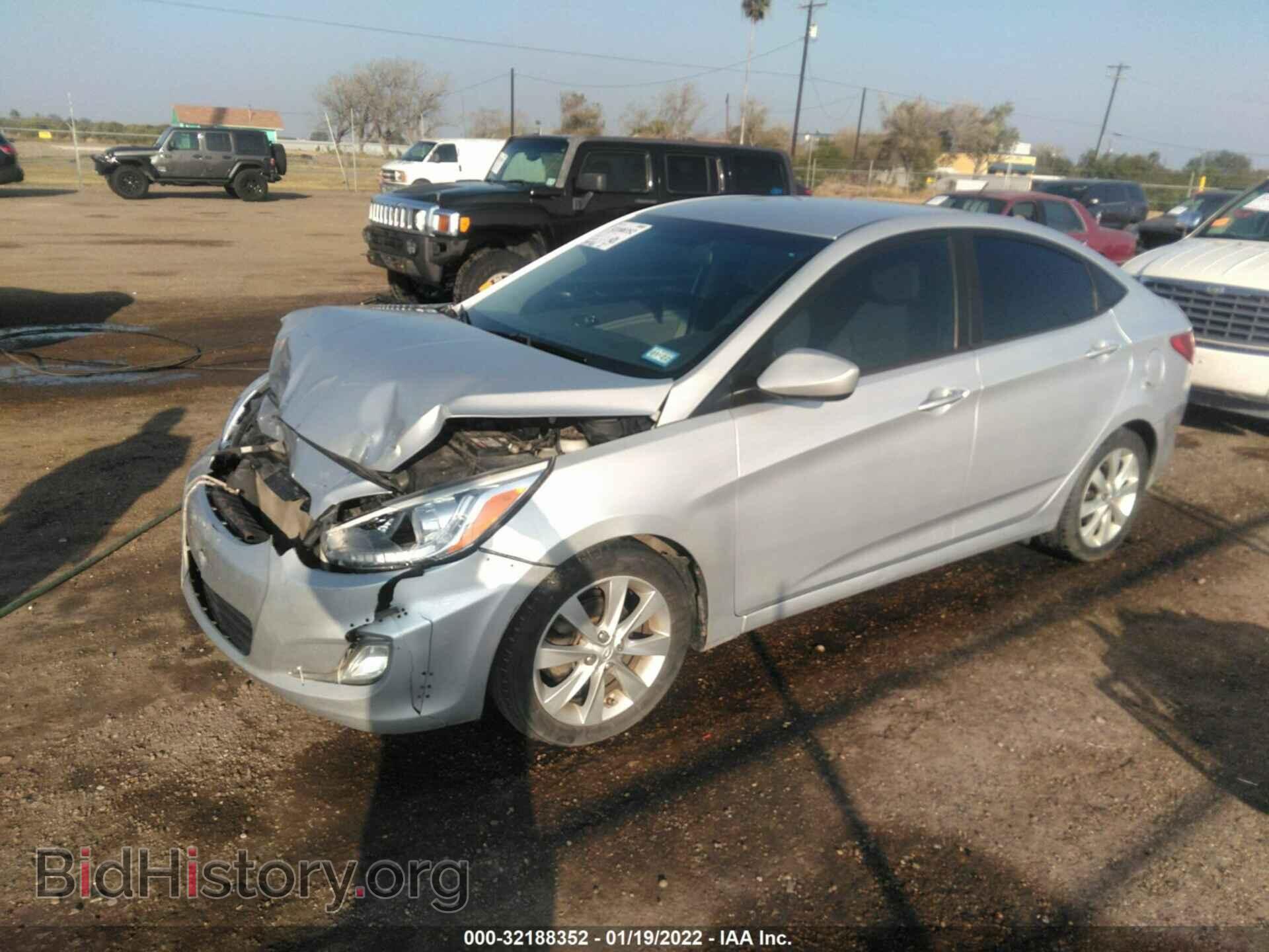 2014 HYUNDAI ACCENT - VIN: KMHCU4AE1EU631984 - Фото 2