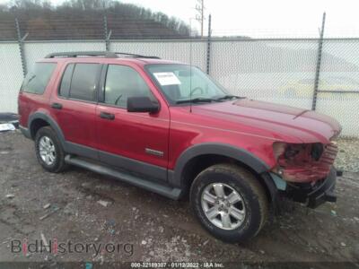 2006 Ford EXPLORER XLT, burgundy — VIN 1FMEU73886UA55121, IAAI