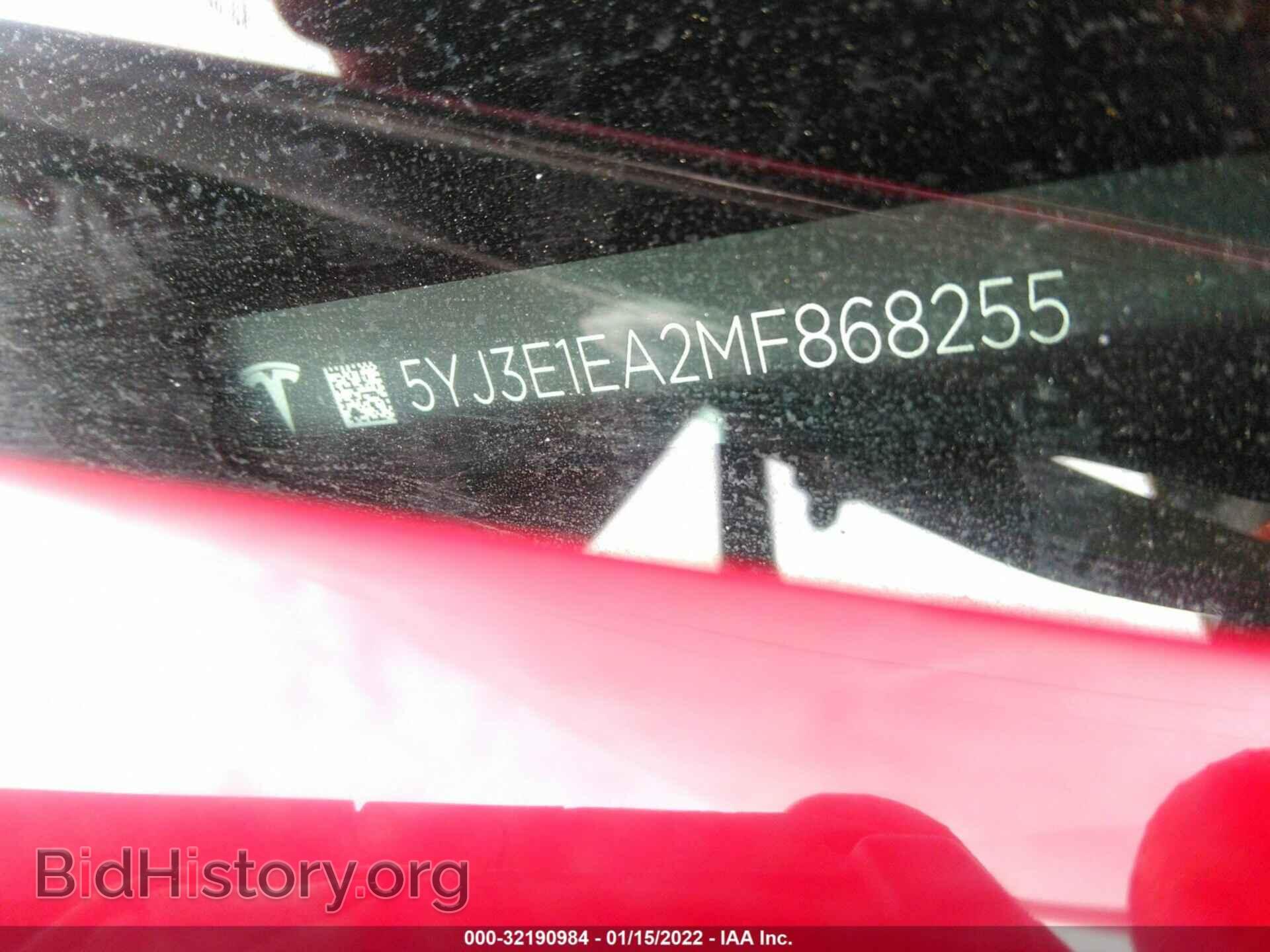 2021 TESLA MODEL 3 - VIN: 5YJ3E1EA2MF868255 - Photo 9
