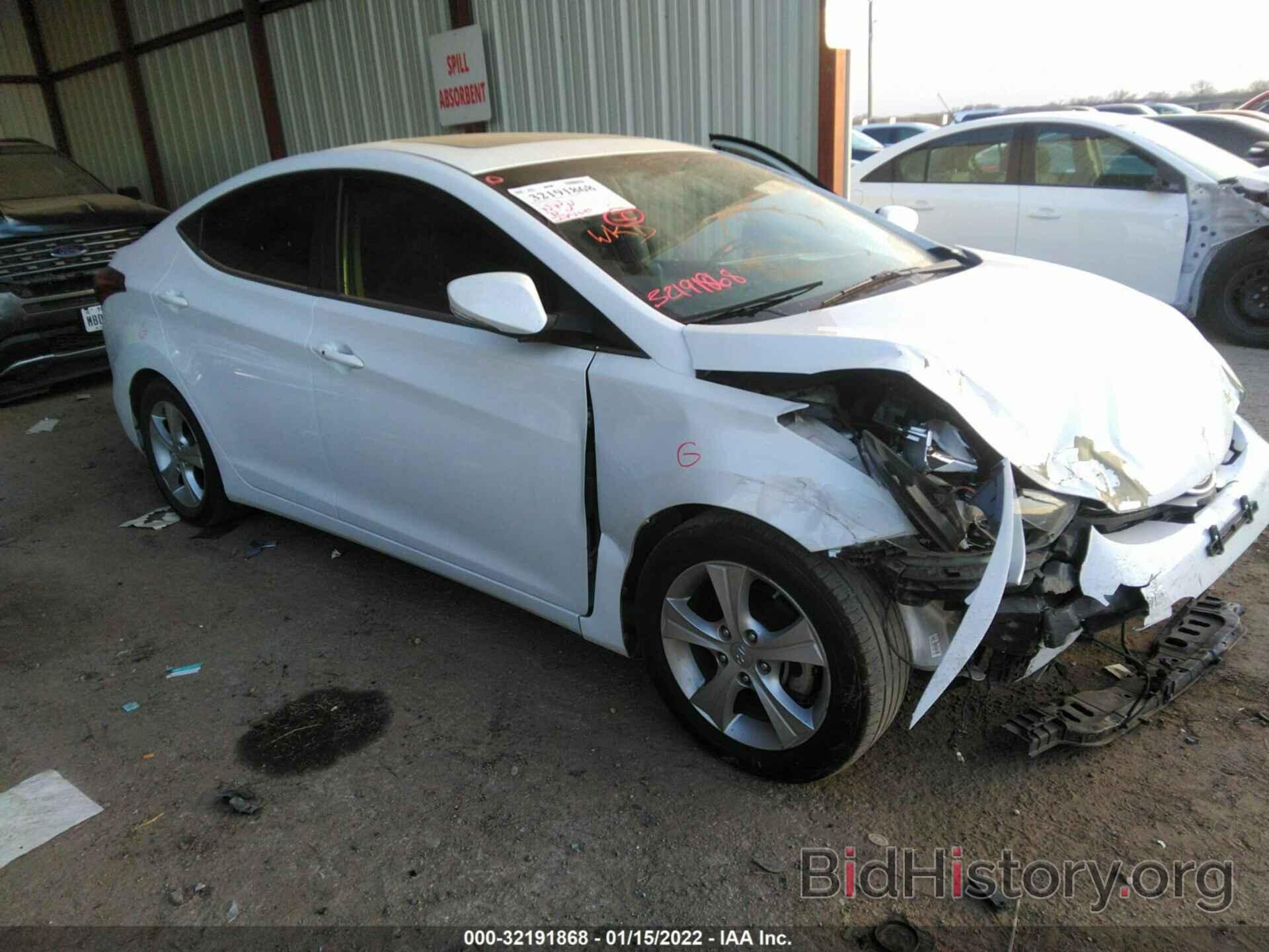 Photo 5NPDH4AE9GH725296 - HYUNDAI ELANTRA 2016