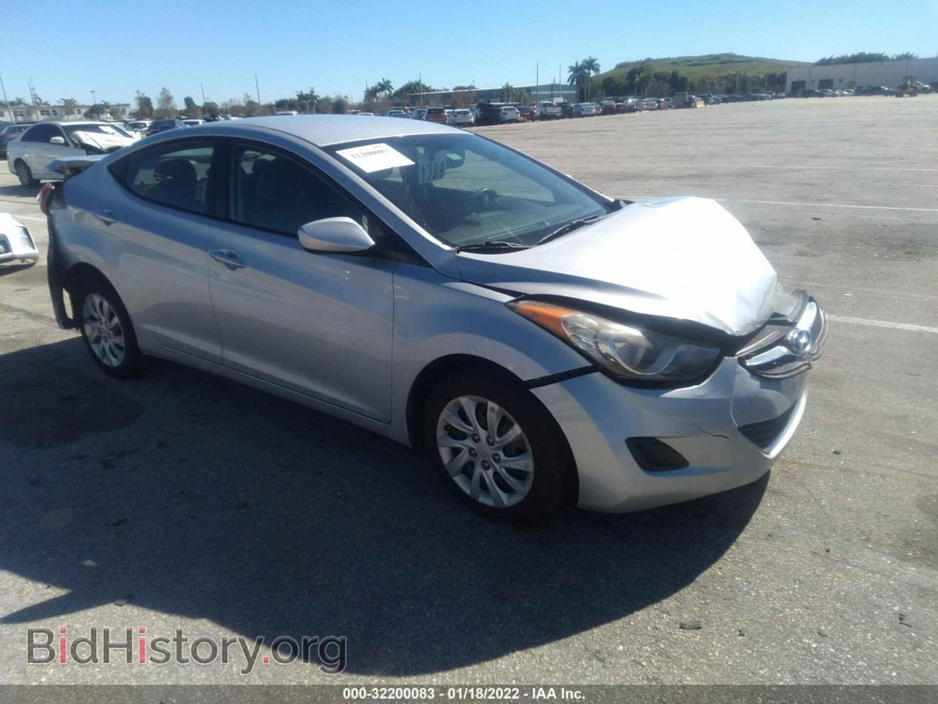 Photo 5NPDH4AEXCH068664 - HYUNDAI ELANTRA 2012