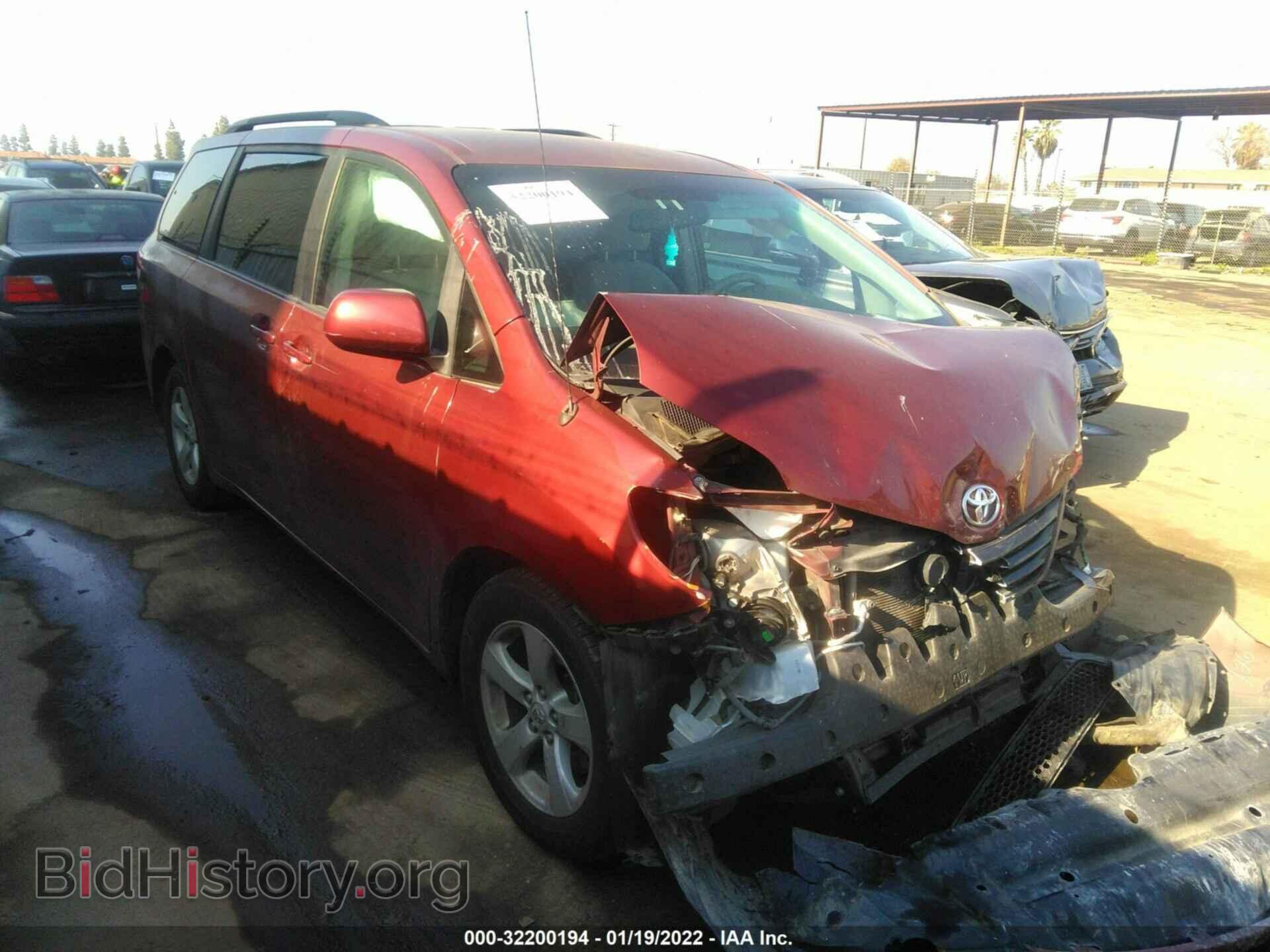 Фотография 5TDKK3DC7CS195072 - TOYOTA SIENNA 2012