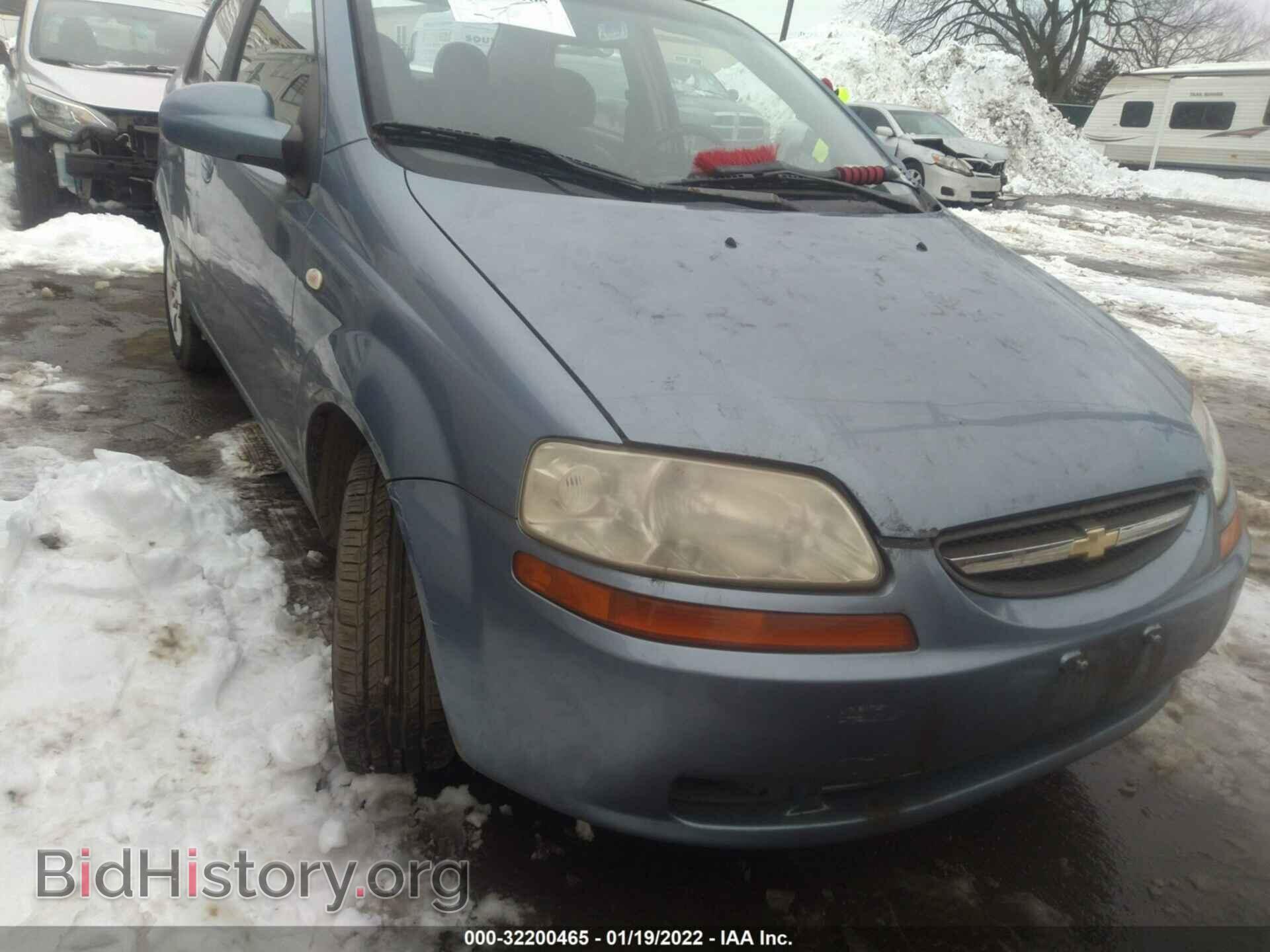 Фотография KL1TD56666B637120 - CHEVROLET AVEO 2006
