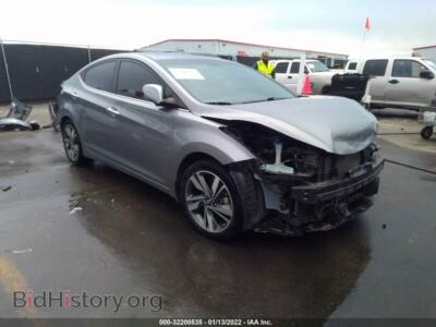 2015 Hyundai ELANTRA Limited, серый — VIN KMHDH4AE2FU343630, IAAI