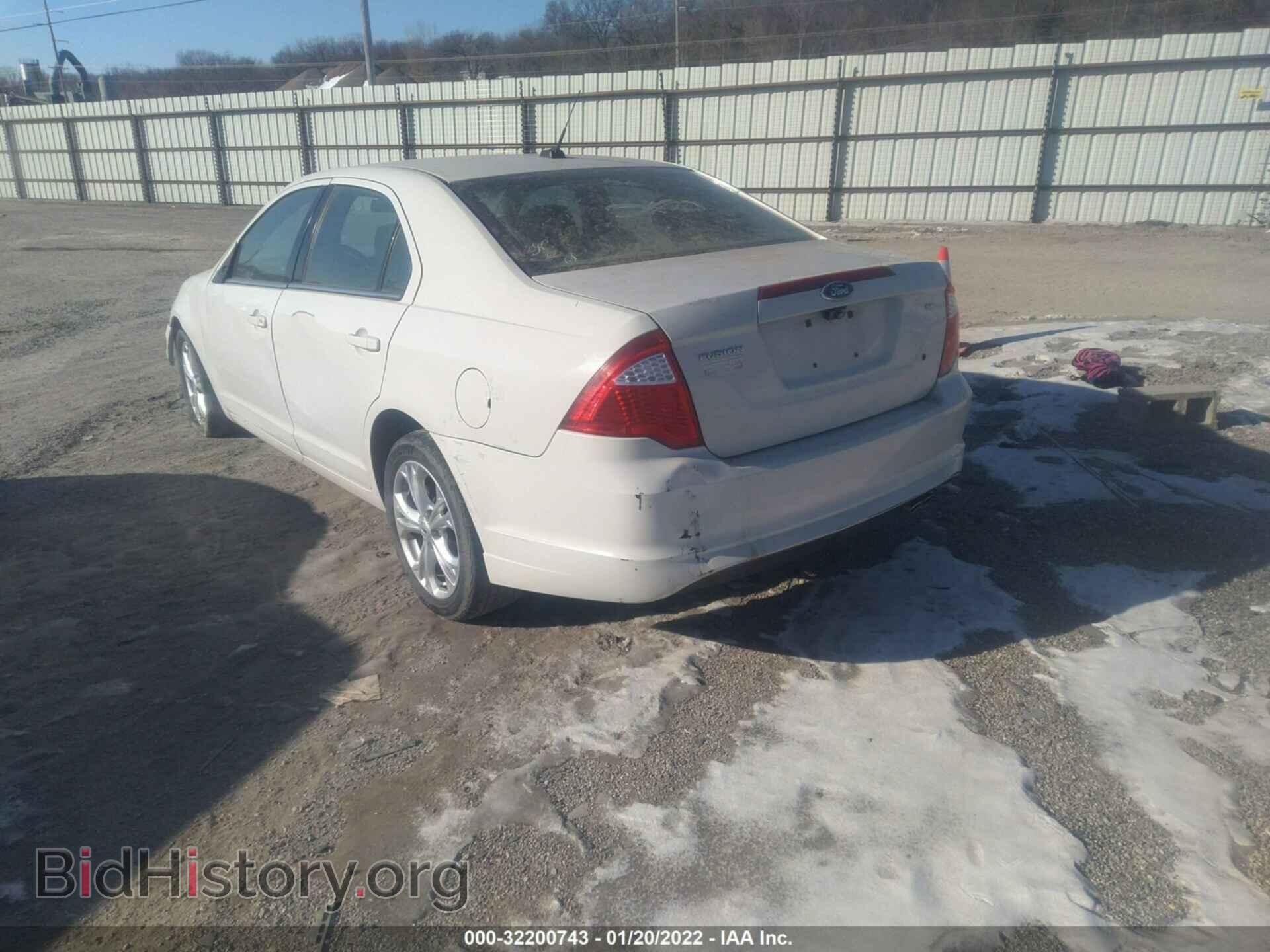2012 FORD FUSION - VIN: 3FAHP0HA3CR213496 - Фото 3