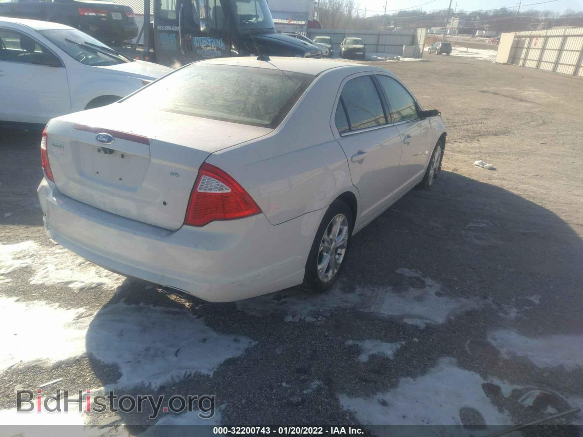 2012 FORD FUSION - VIN: 3FAHP0HA3CR213496 - Фото 4