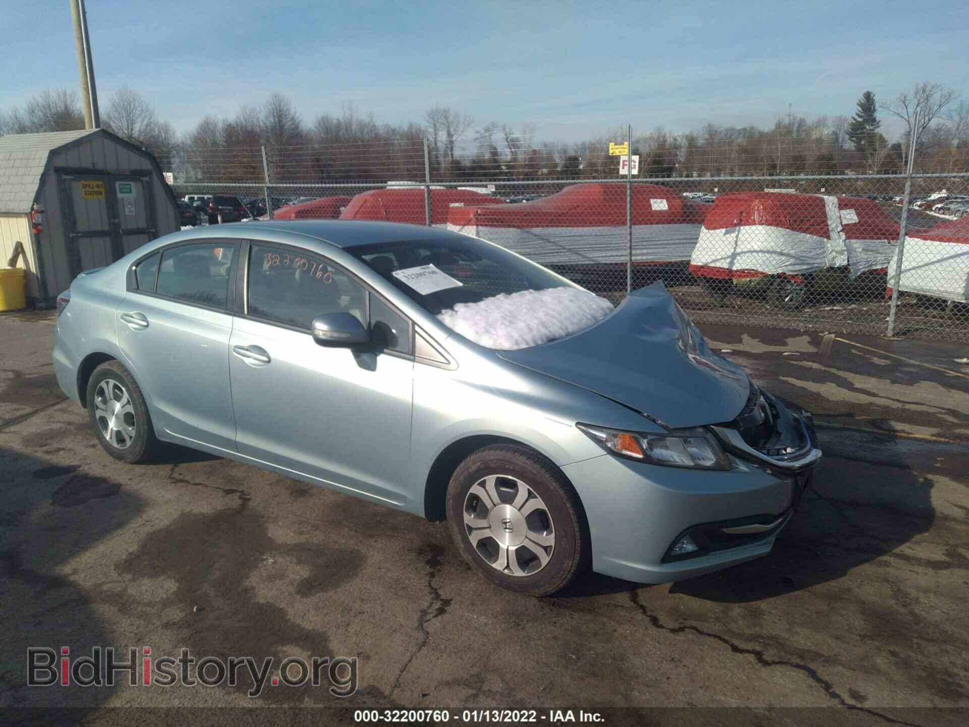Фотография 19XFB4F38DE203860 - HONDA CIVIC HYBRID 2013
