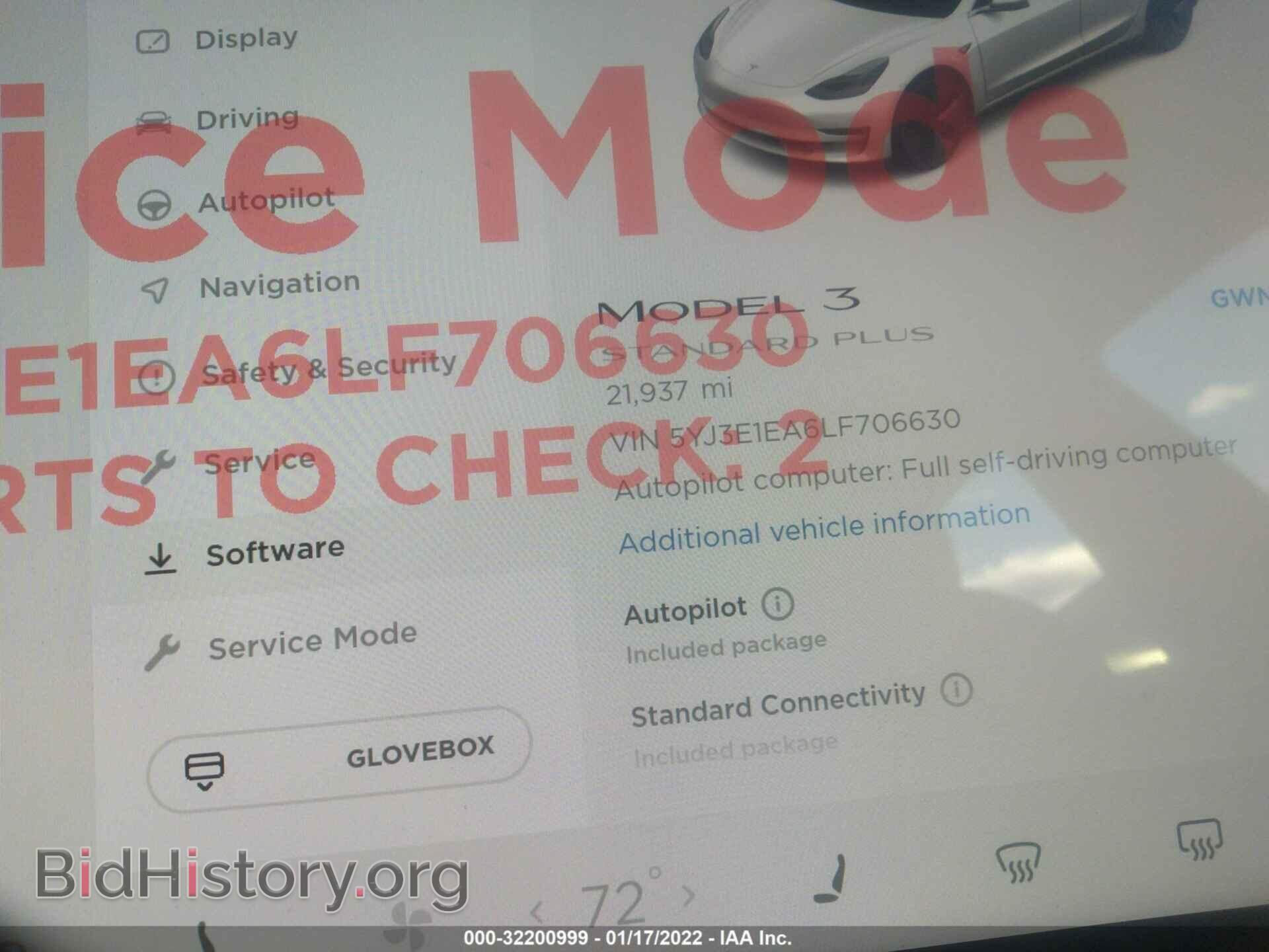 2020 TESLA MODEL 3 - VIN: 5YJ3E1EA6LF706630 - Фото 7