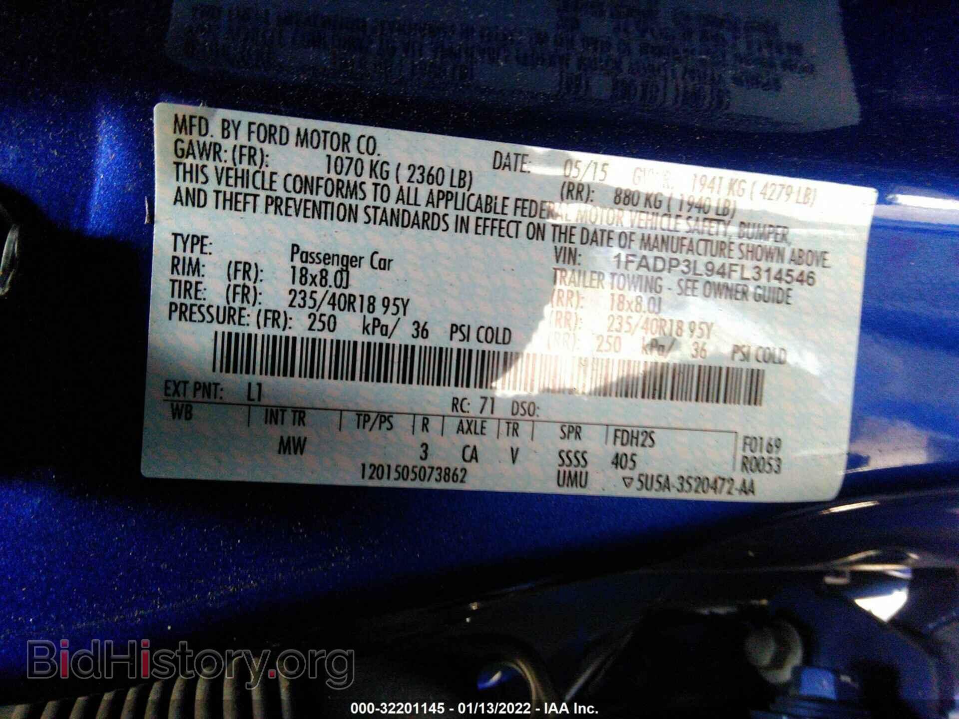 2015 FORD FOCUS - VIN: 1FADP3L94FL314546 - Фото 9
