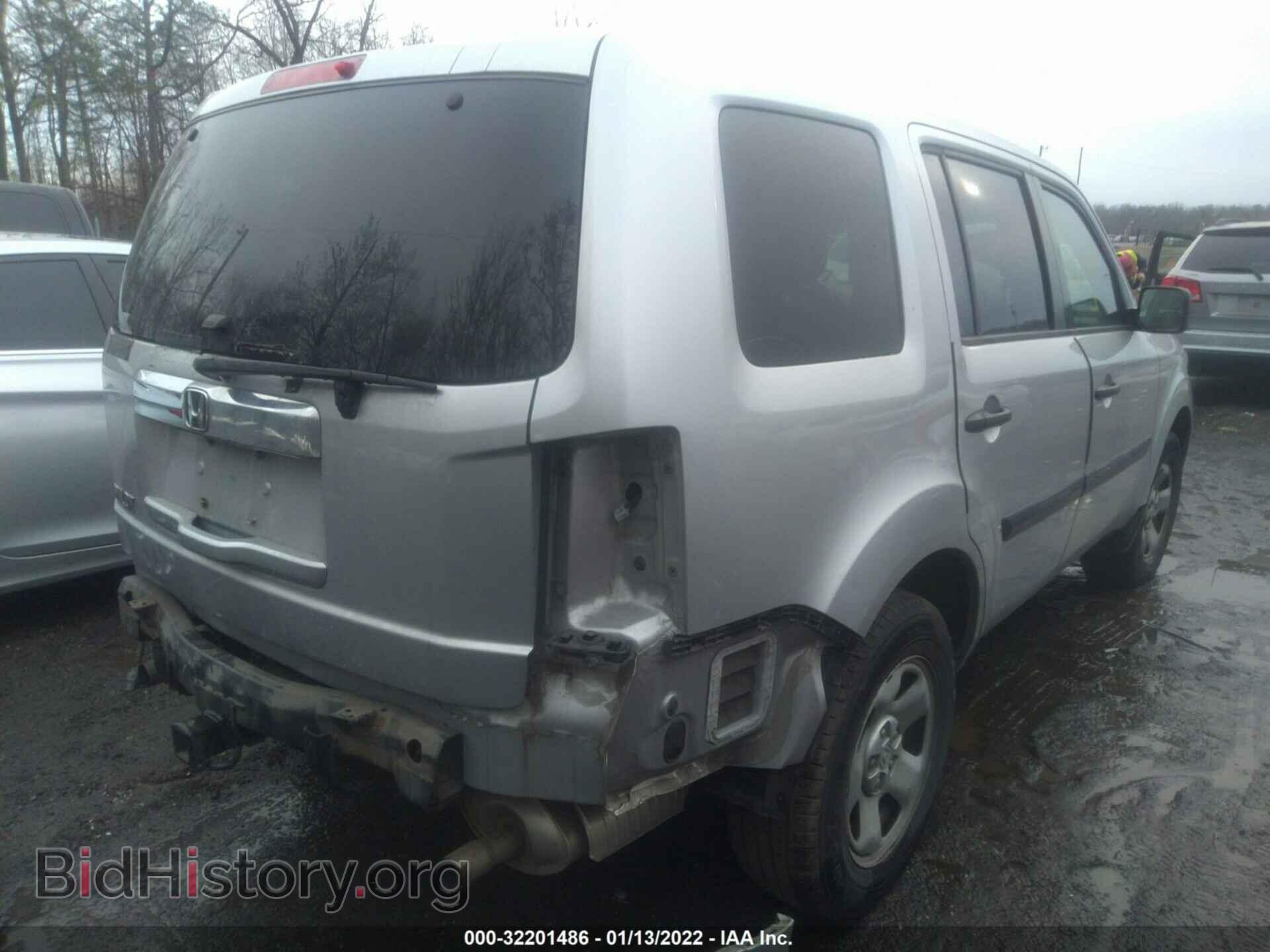 2013 HONDA PILOT - VIN: 5FNYF3H27DB035229 - Фото 4