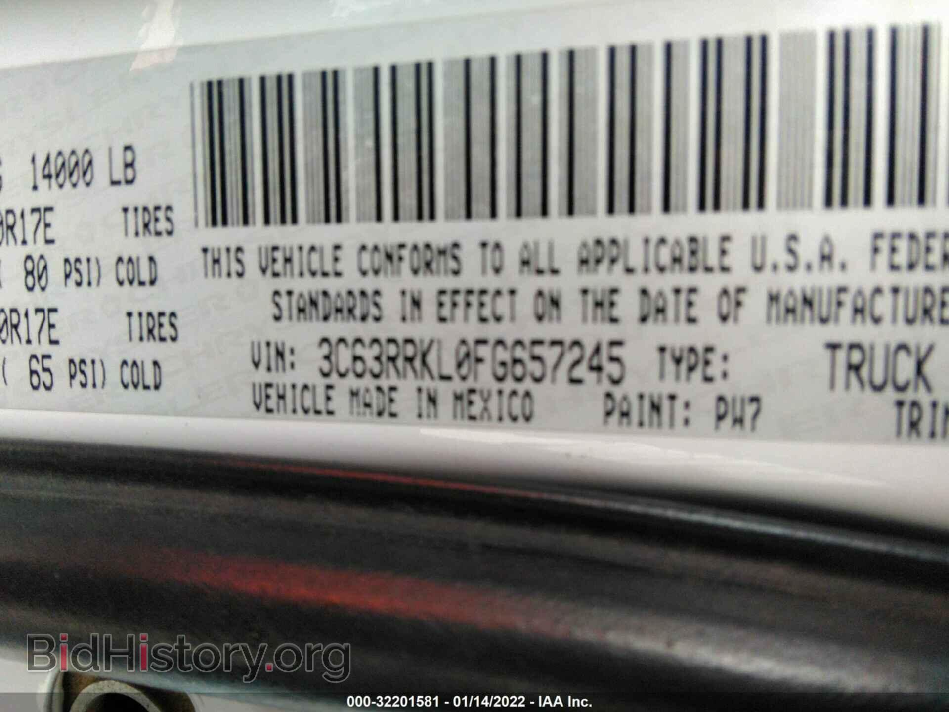 2015 RAM 3500 - VIN: 3C63RRKL0FG657245 - Фото 9