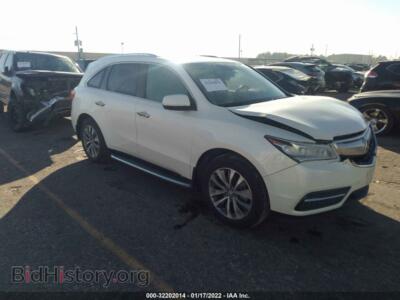 2014 Acura MDX Tech/Entertainment PKG, белый — VIN 5FRYD3H65EB013142, IAAI