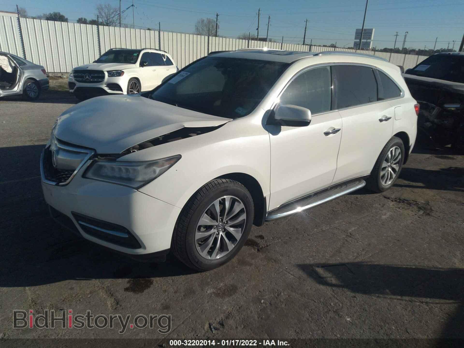 2014 ACURA MDX - VIN: 5FRYD3H65EB013142 - Фото 2