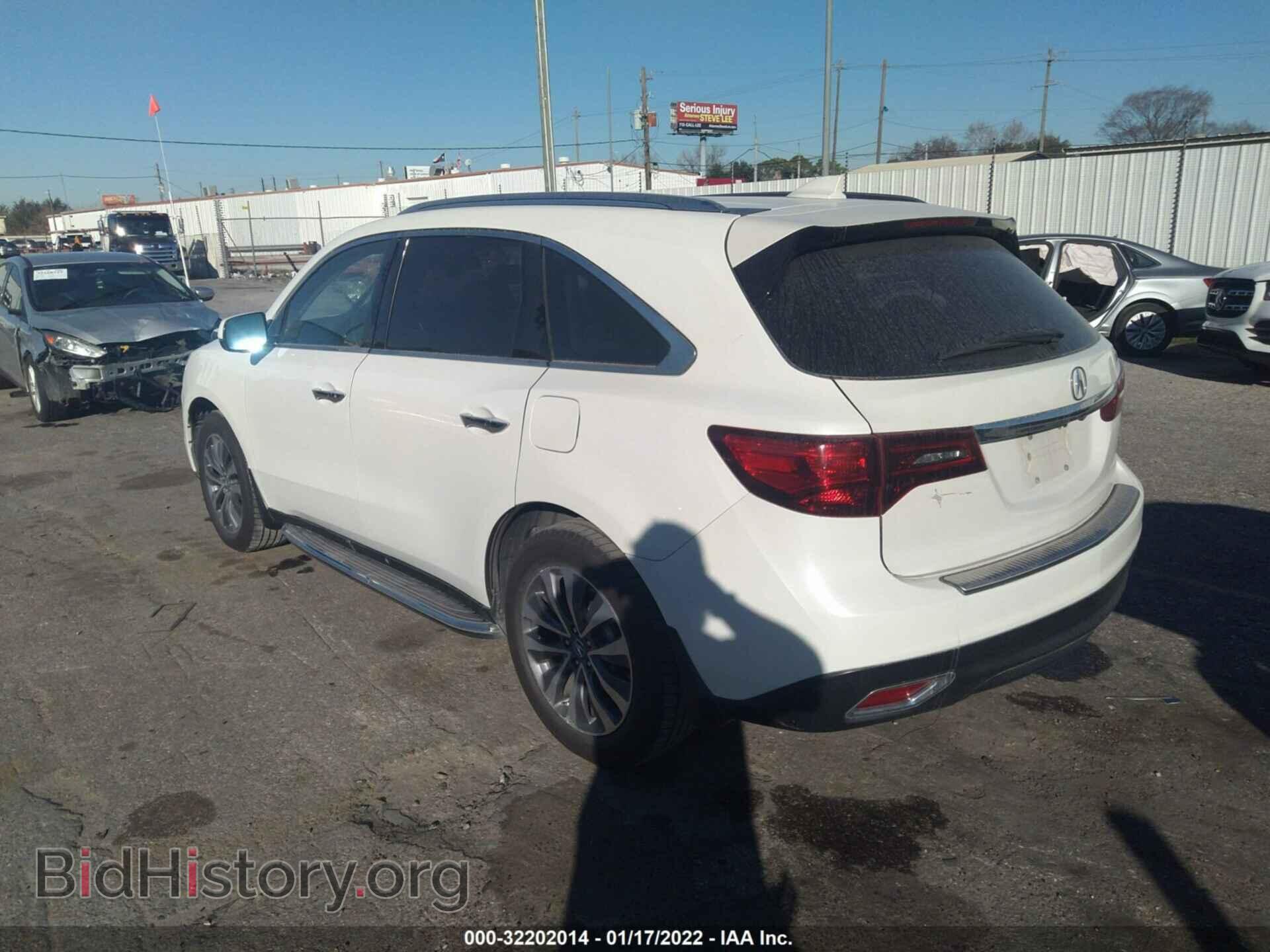 2014 ACURA MDX - VIN: 5FRYD3H65EB013142 - Фото 3