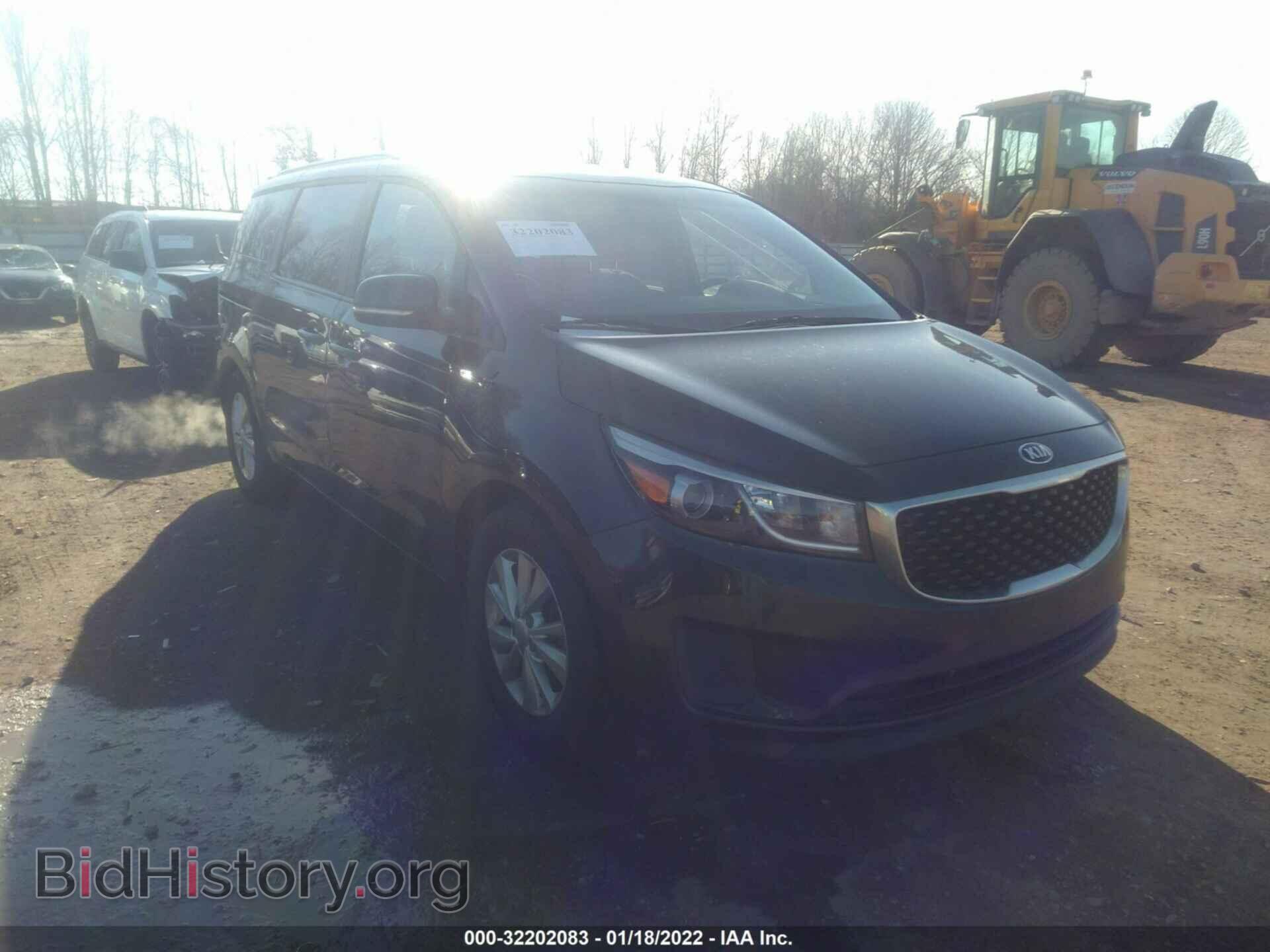 Фотография KNDMB5C11G6161512 - KIA SEDONA 2016