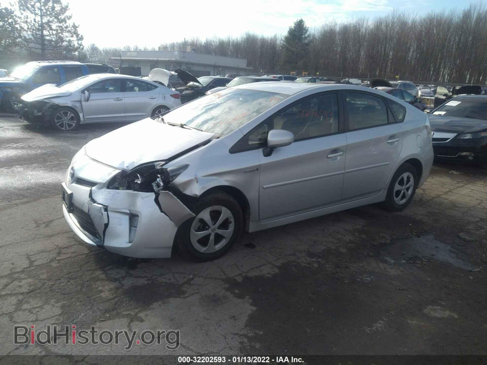2012 TOYOTA PRIUS - VIN: JTDKN3DU5C5510876 - Фото 2