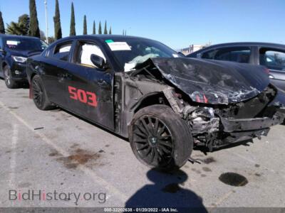 2016 Dodge CHARGER SXT, черный — VIN 2C3CDXHG5GH174328, IAAI