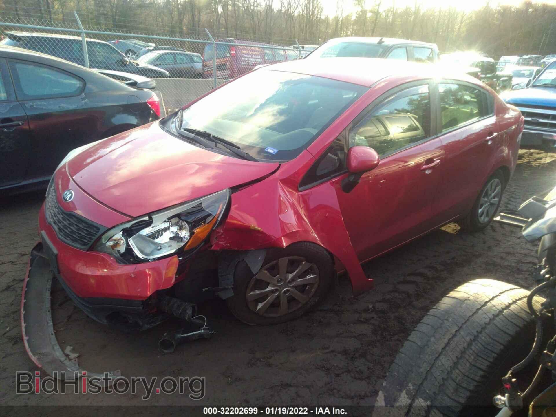 2013 KIA RIO - VIN: KNADM4A33D6257479 - Фото 2