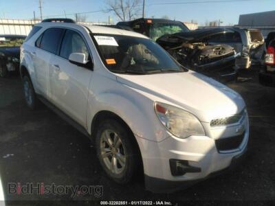 2012 Chevrolet EQUINOX LT W/1LT, white — VIN 2GNFLEEK5C6370193, IAAI