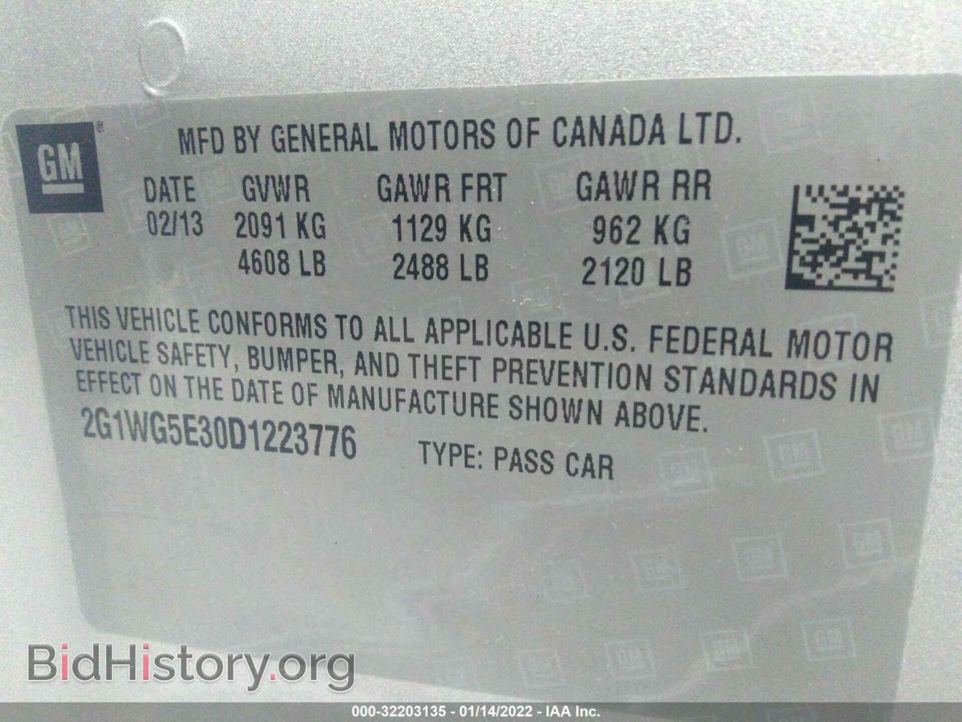 2013 CHEVROLET IMPALA - VIN: 2G1WG5E30D1223776 - Фото 9
