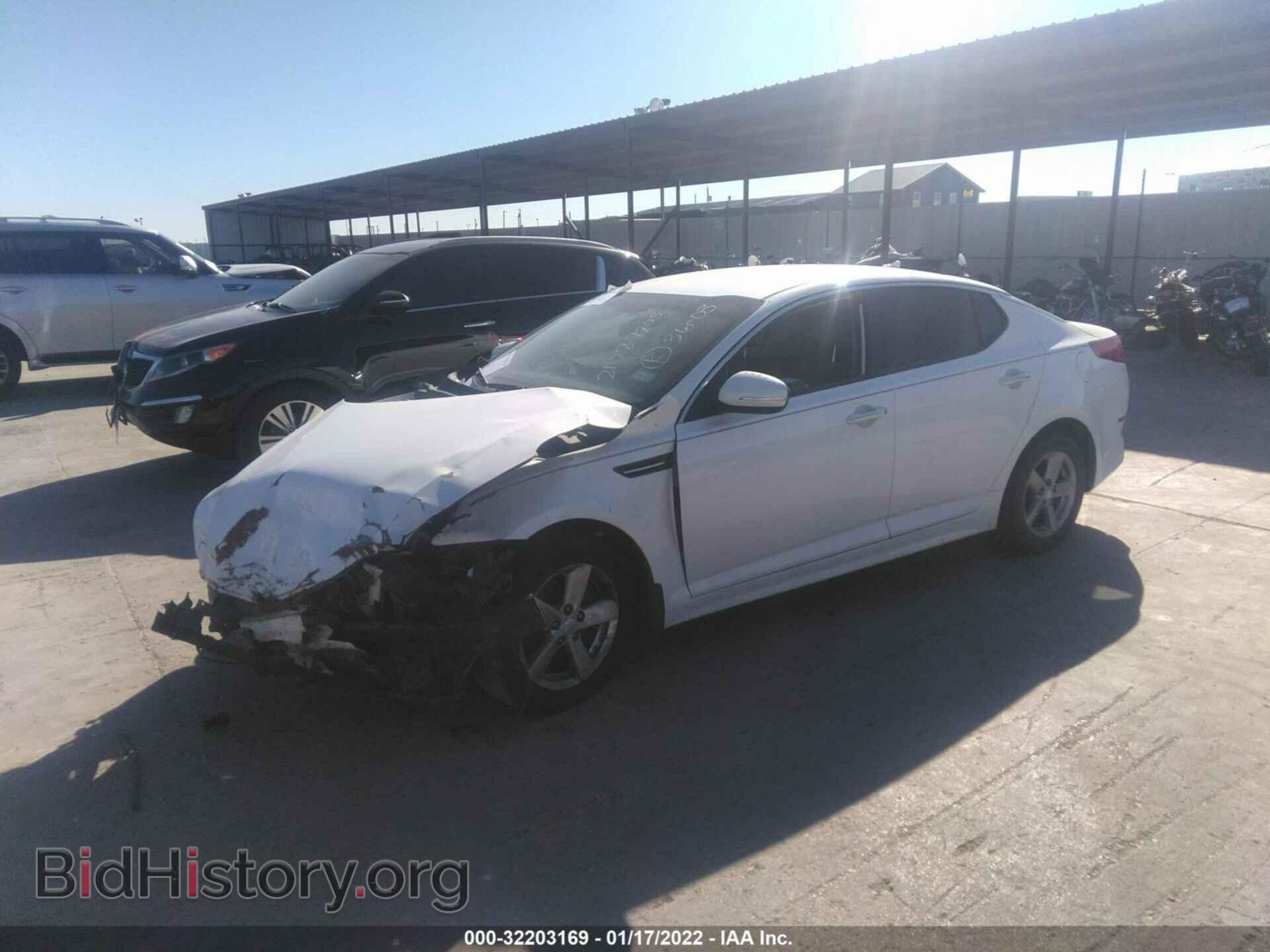 2014 KIA OPTIMA - VIN: KNAGM4A79E5508562 - Фото 2