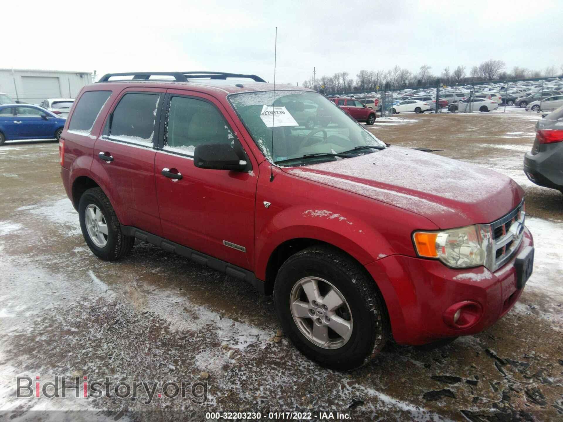 Photo 1FMCU03108KA92261 - FORD ESCAPE 2008