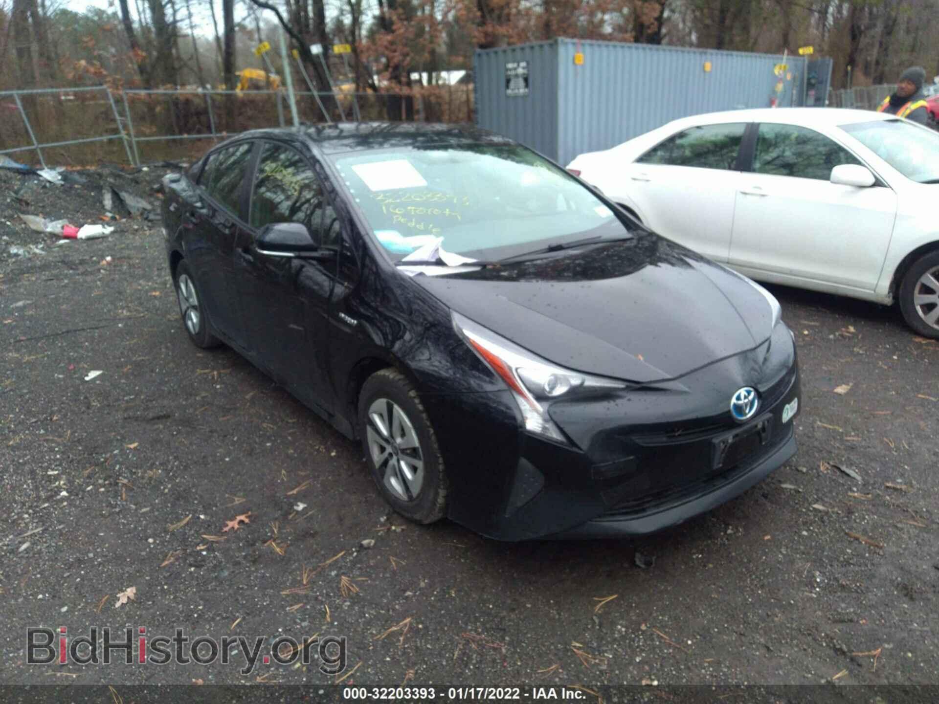 Photo JTDKARFU9G3010393 - TOYOTA PRIUS 2016