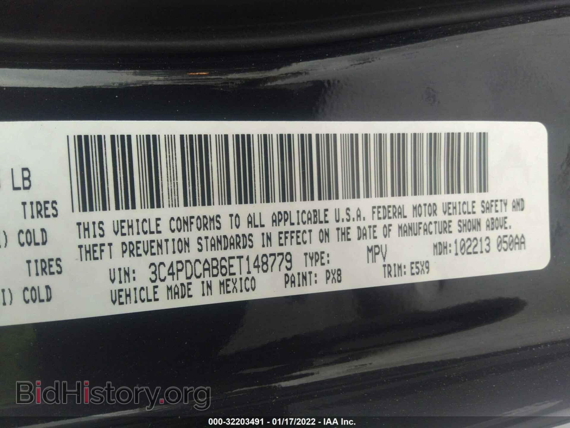 2014 DODGE JOURNEY - VIN: 3C4PDCAB6ET148779 - Фото 9