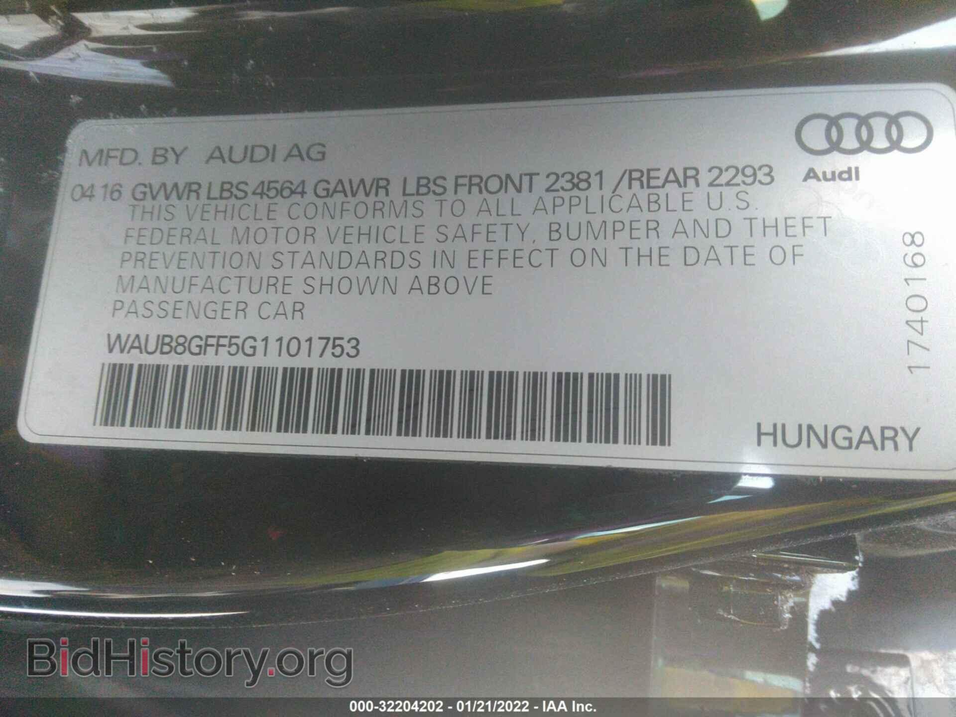 2016 AUDI A3 - VIN: WAUB8GFF5G1101753 - Фото 9