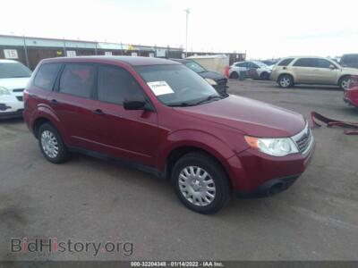 2010 Subaru FORESTER 2.5X, красный — VIN JF2SH6AC6AH759270, IAAI