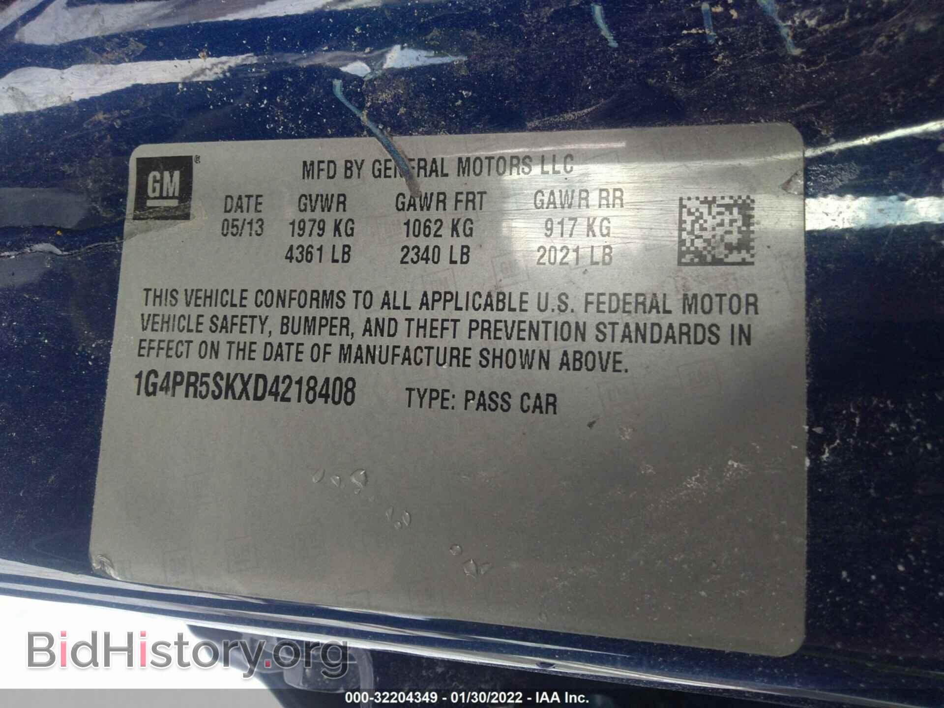 2013 BUICK VERANO - VIN: 1G4PR5SKXD4218408 - Фото 9