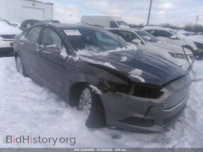 2014 Ford FUSION SE Hybrid, серый — VIN 3FA6P0LU1ER389829, IAAI