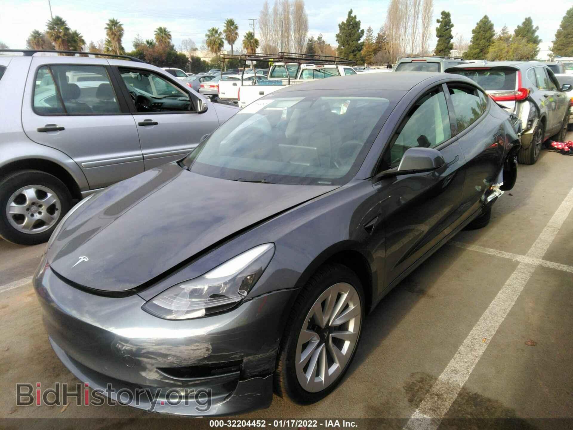 2022 TESLA MODEL 3 - VIN: 5YJ3E1EBXNF127734 - Photo 2