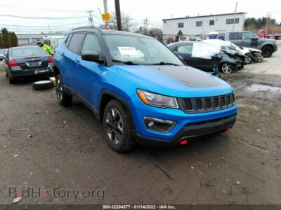 2017 Jeep COMPASS Trailhawk, синий — VIN 3C4NJDDBXHT624697, IAAI