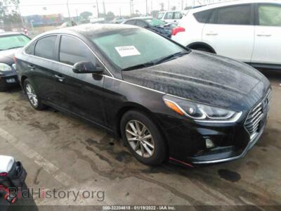 2018 Hyundai SONATA SE, черный — VIN 5NPE24AF5JH705908, IAAI