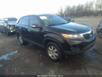 2012 Kia SORENTO LX, черный — VIN 5XYKT3A18CG293153, IAAI