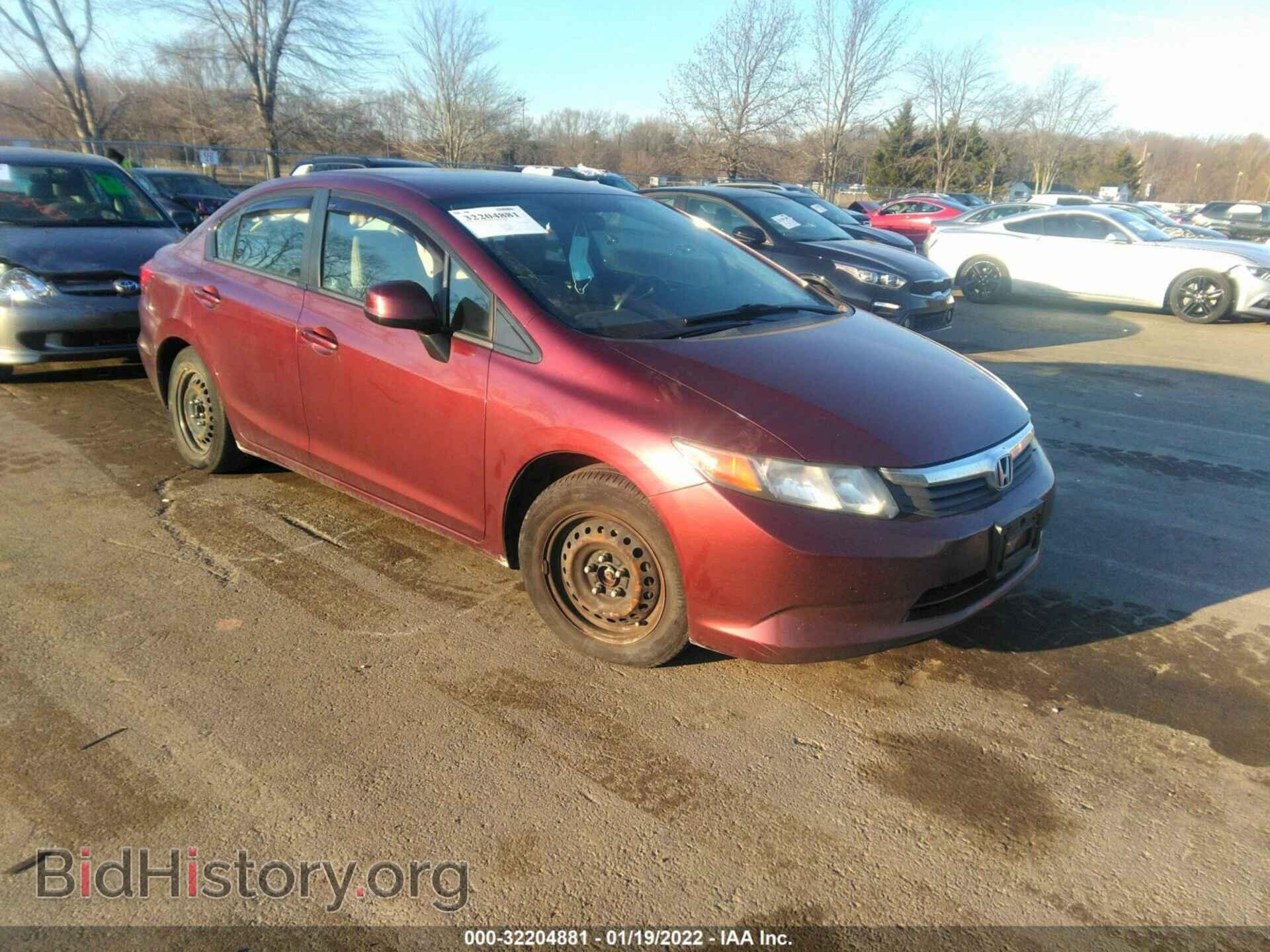 Photo 2HGFB2E52CH544182 - HONDA CIVIC SDN 2012