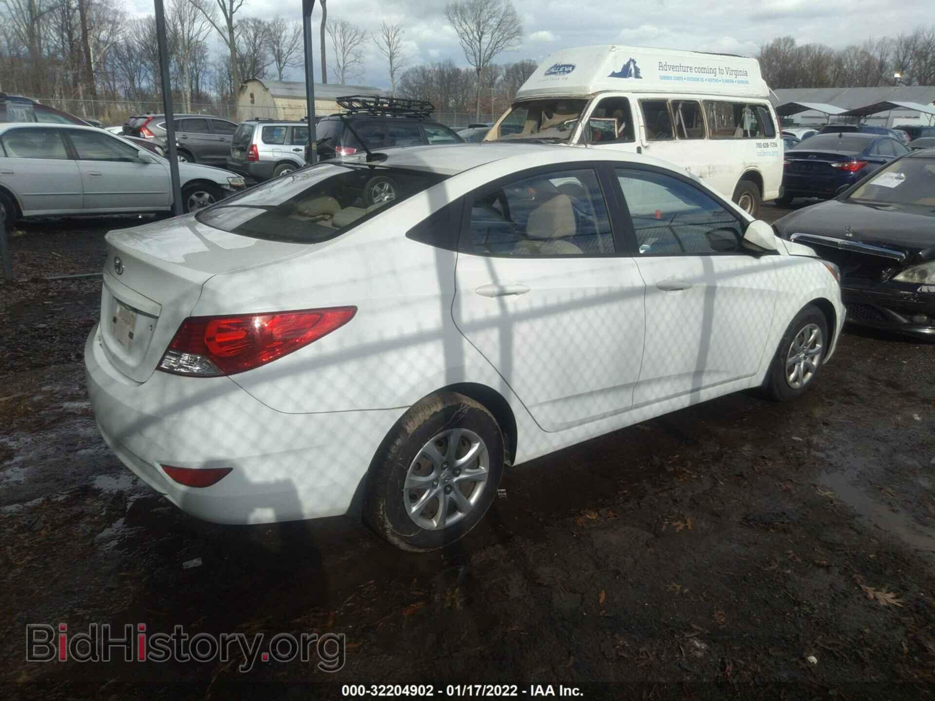 2013 HYUNDAI ACCENT - VIN: KMHCT4AEXDU323097 - Фото 4