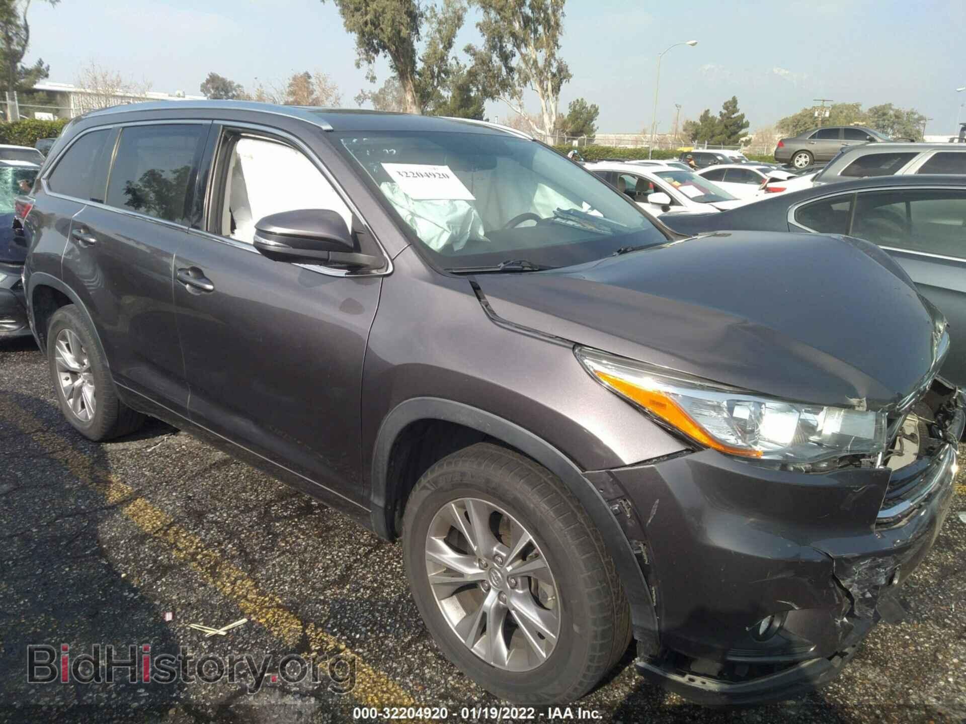 Photo 5TDKKRFH9FS091800 - TOYOTA HIGHLANDER 2015