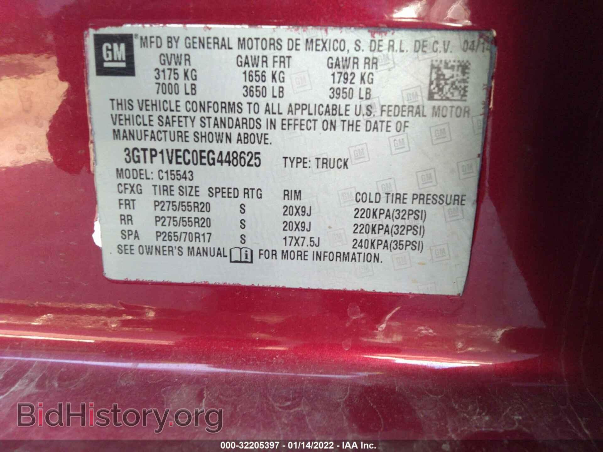 2014 GMC SIERRA 1500 - VIN: 3GTP1VEC0EG448625 - Photo 9