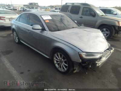 2015 Audi A4 Premium, серебристый — VIN WAUBFAFL4FN036264, IAAI