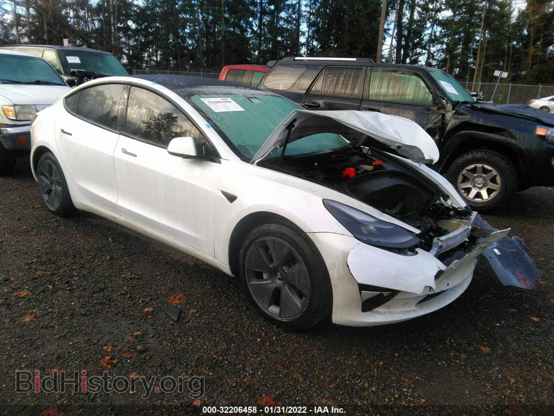 Photo 5YJ3E1EA8MF870821 - TESLA MODEL 3 2021
