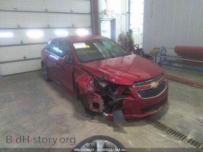 2011 Chevrolet CRUZE LT W/2LT, red — VIN 1G1PG5S91B7168025, IAAI