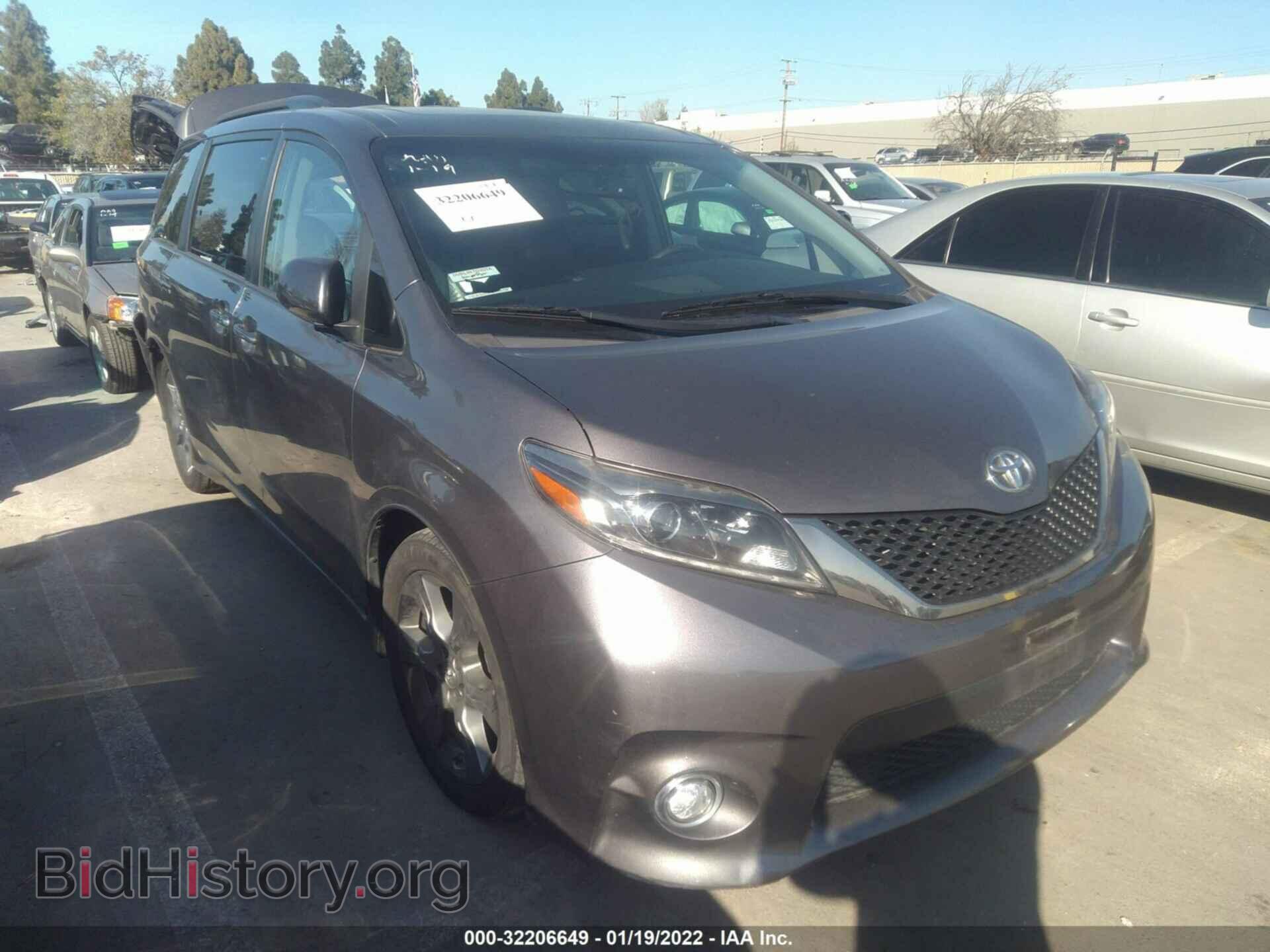 Photo 5TDXK3DC8GS749487 - TOYOTA SIENNA 2016