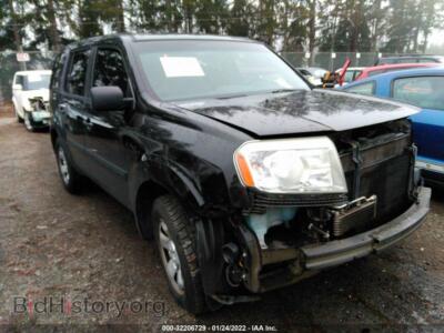 2009 Honda PILOT LX, черный — VIN 5FNYF48259B047439, IAAI